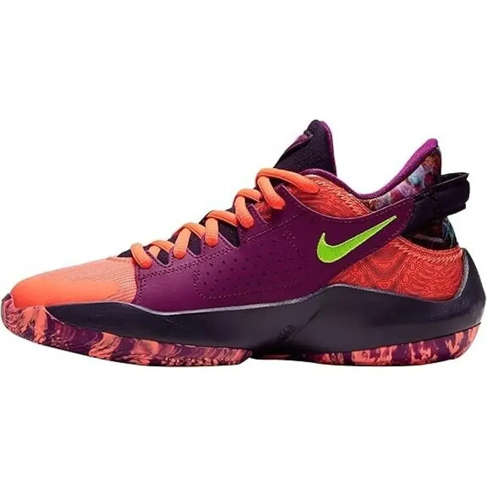 NIKE FREAK 2 SE (GS) BIG KIDS CZ4177 MANGO PLUM VOLT SIZE 6 YOUTH - WOMENS 7.5
